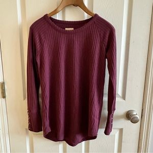 Chaser. Purple long sleeve thermal tee